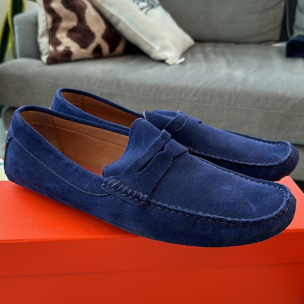 New Republic driver driving shoes loafers purple size US 11.5 or eu 45
